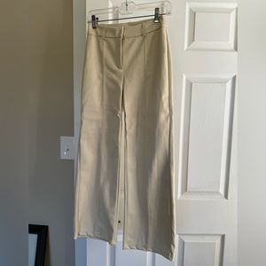 7 for all mankind vegan leather wide leg trousers XS